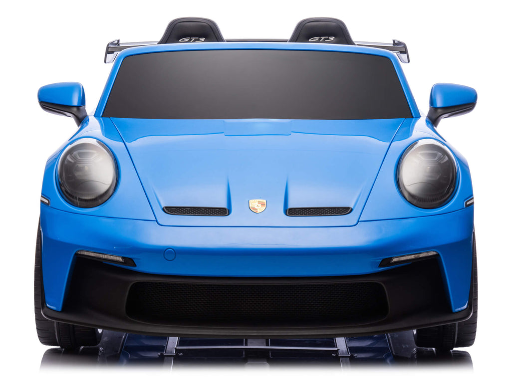 24V Porsche 911 GT3 Kids 2-Seater Ride On Car - Blue
