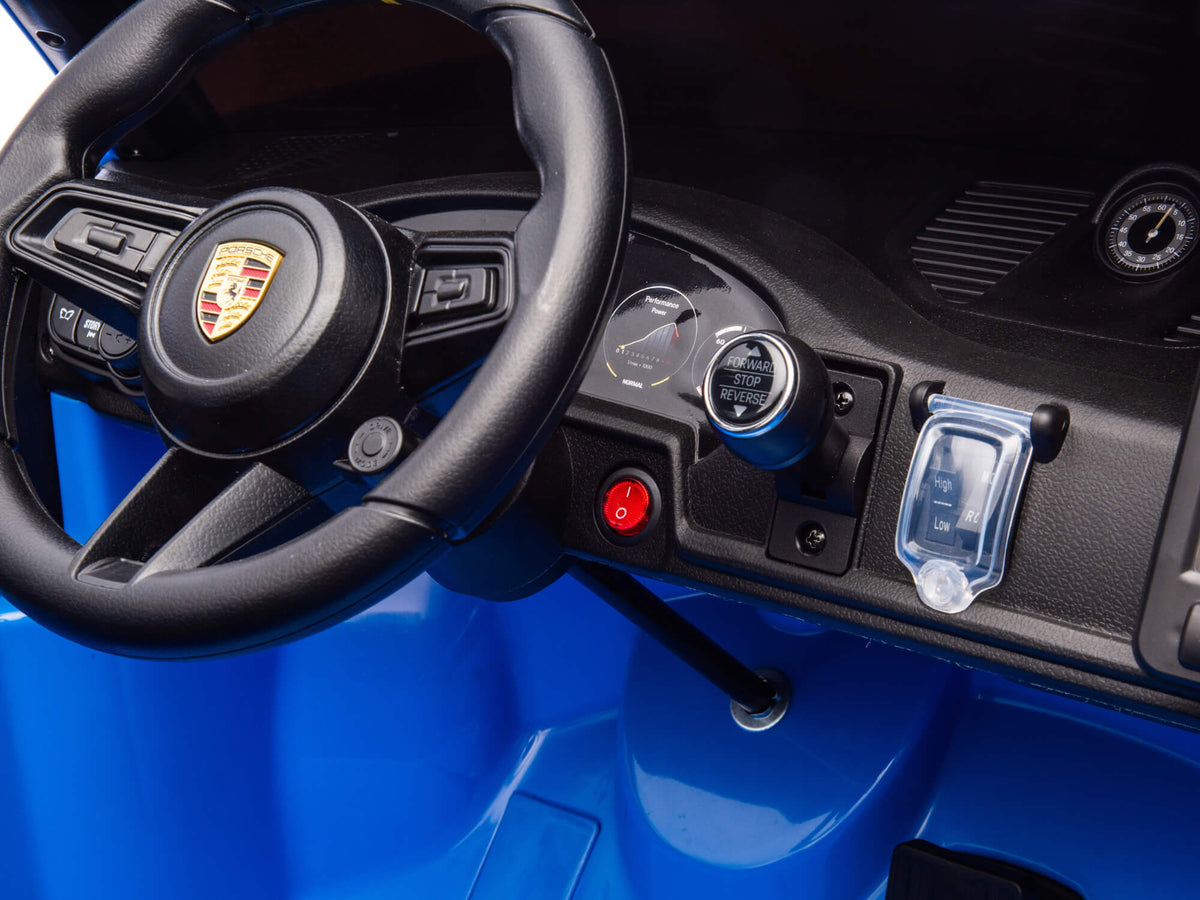 24V Porsche 911 GT3 Kids 2-Seater Ride On Car - Blue