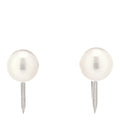 14K White Gold 7-7.5mm Akoya Pearl Screw-Back Earrings