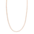 14K White Gold Akoya Pearl 6-6.5mm Strand Necklace 22"