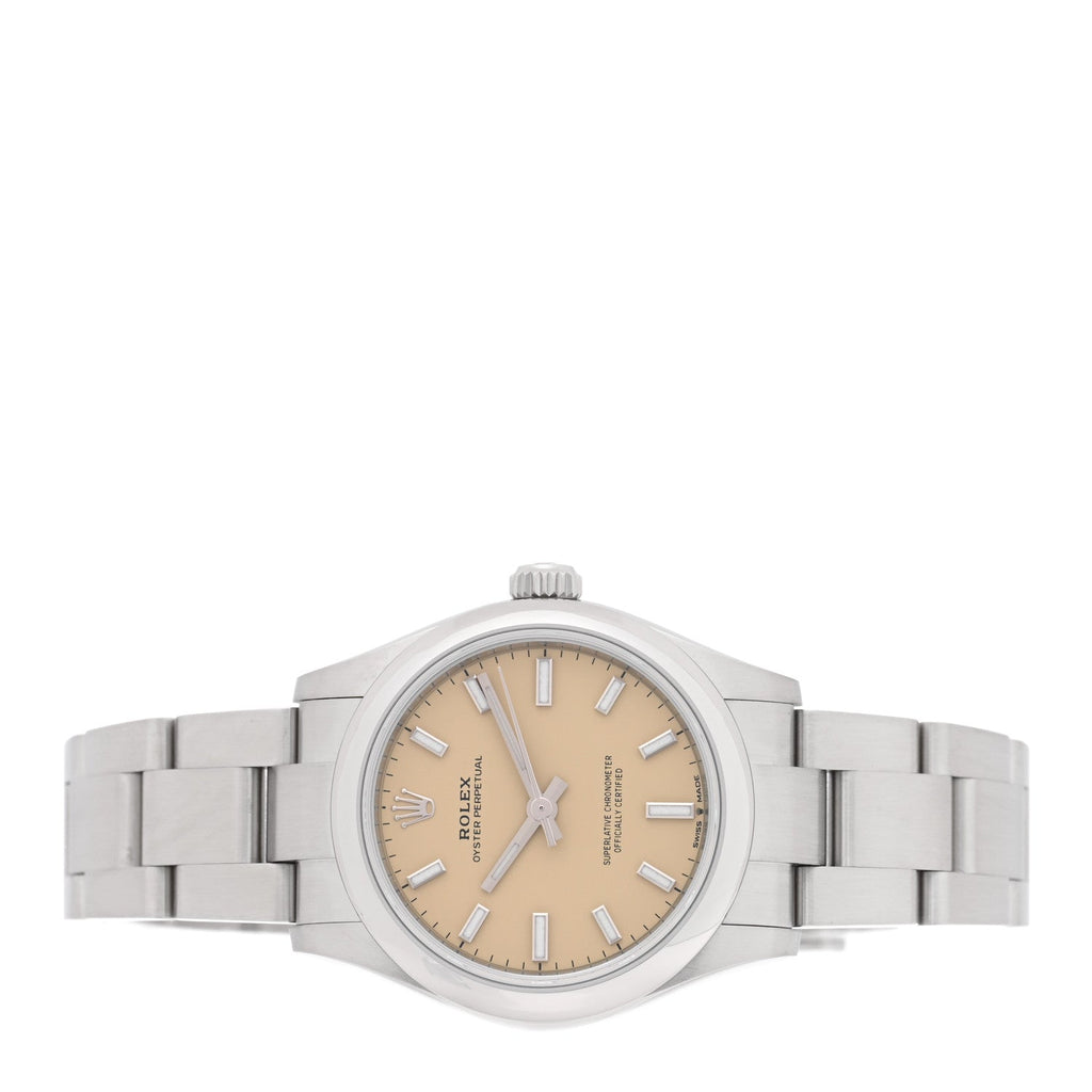 Stainless Steel 31mm Oyster Perpetual Watch Beige 277200