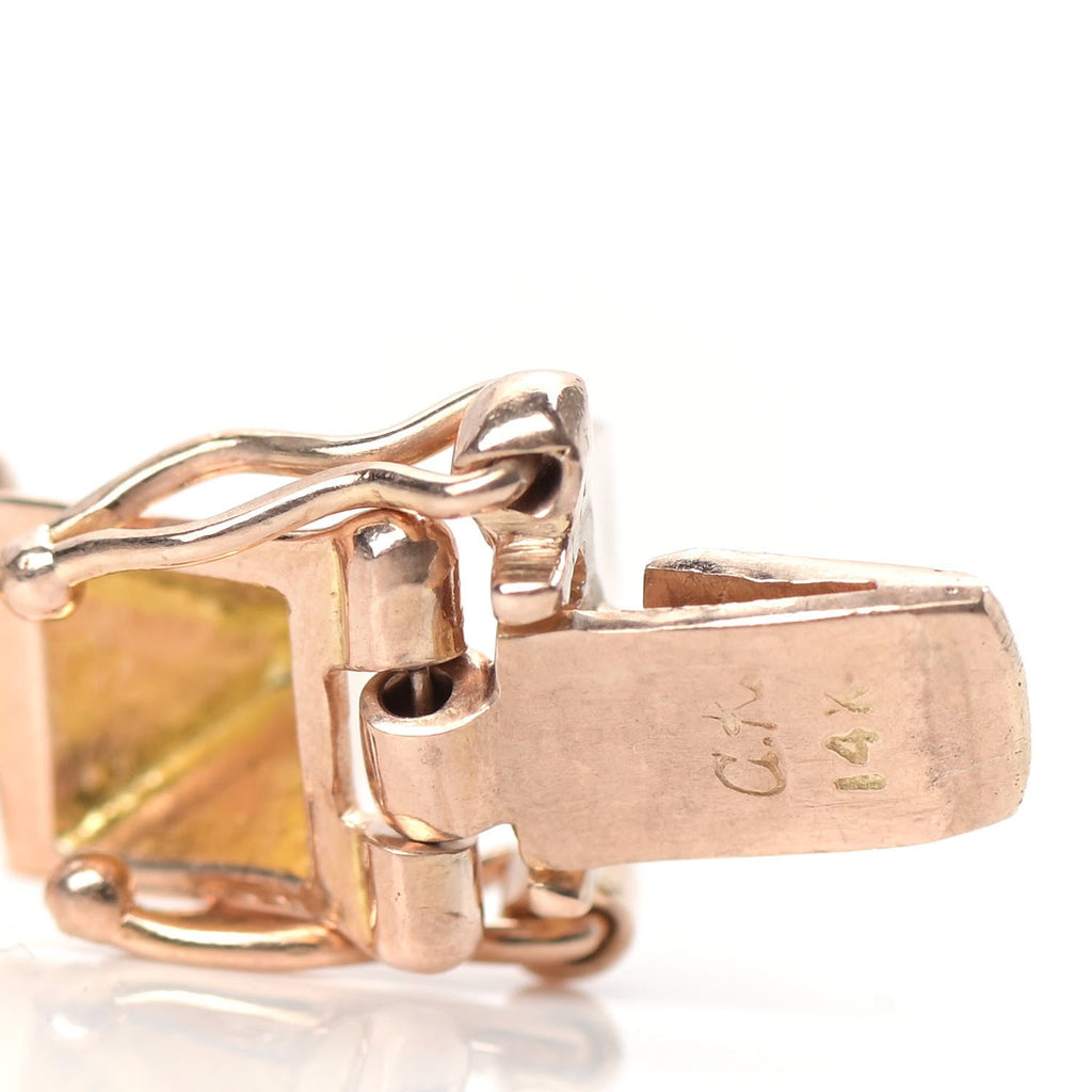 14K Rose Gold Diamond Small Spike Bracelet