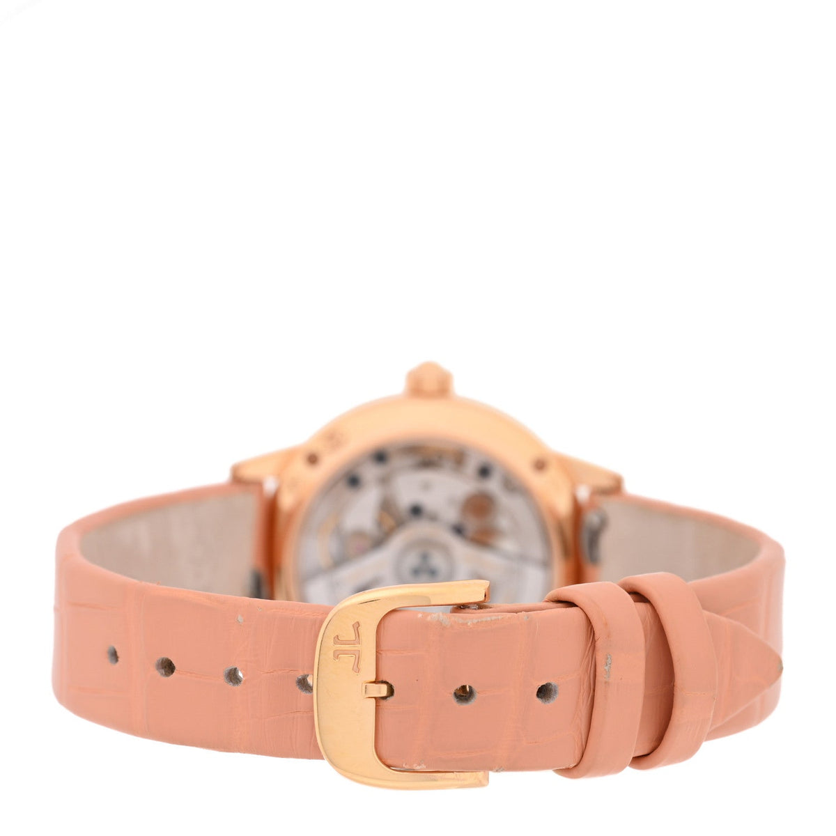 18K Red Gold Alligator Diamond Bezel 27.5mm Rendez-Vous Automatic Watch Silver Q3512520