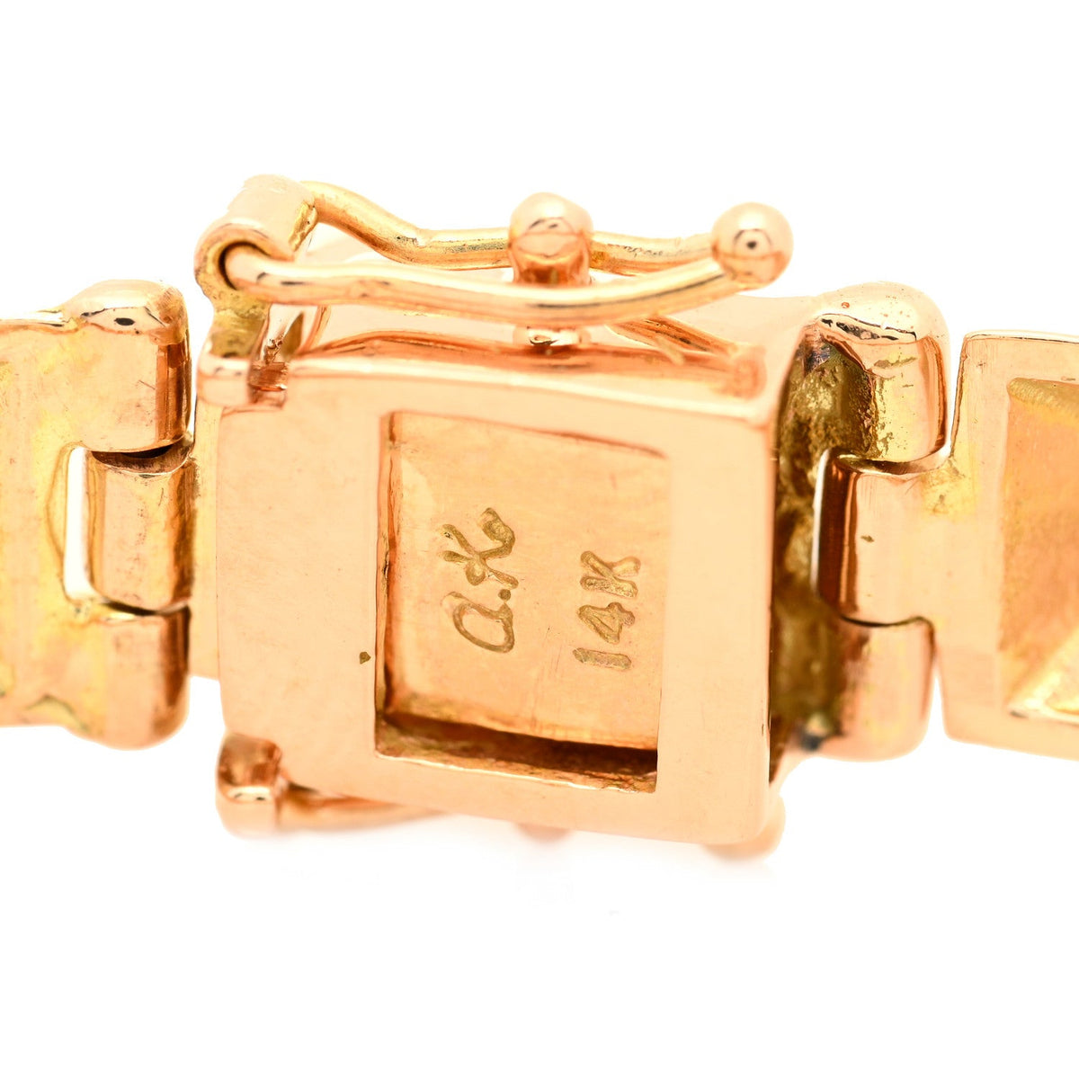 14K Rose Gold Diamond Medium Spike Bracelet