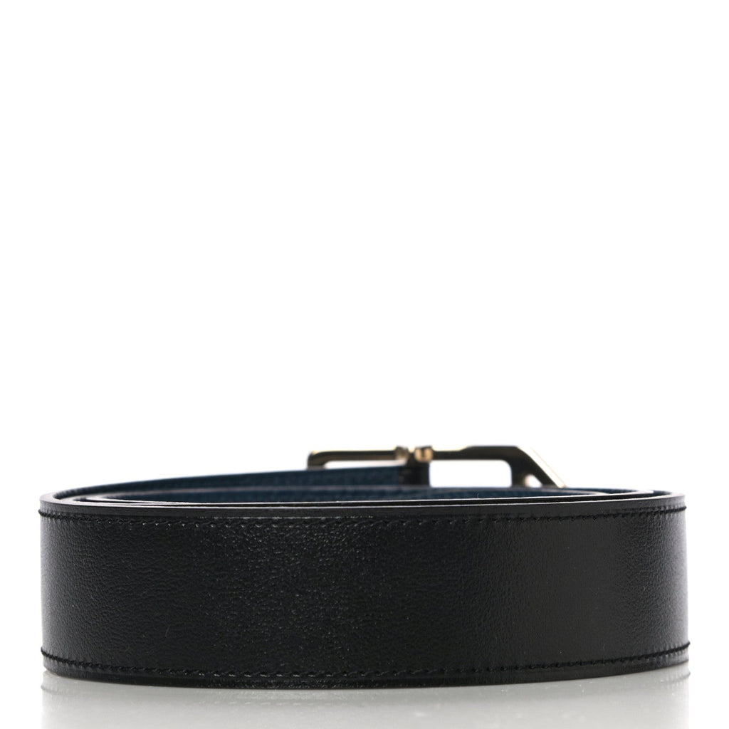 135 Togo 32mm Paddock Belt 95 Black Blue de Prusse