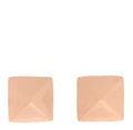 14K Rose Gold Pyramid Stud Earrings