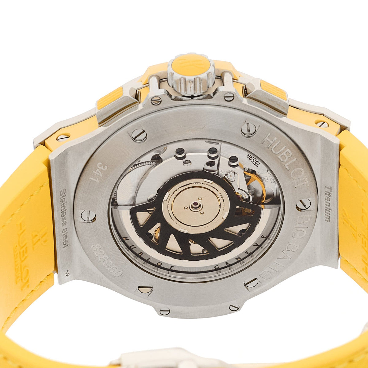 Stainless Steel Alligator Yellow Sapphire  41mm Big Bang Tutti Frutti Automatic Watch 341.SY.6010.LR.1911