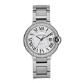 Stainless Steel Diamond Bezel 36mm Ballon Bleu De Cartier Automatic Watch