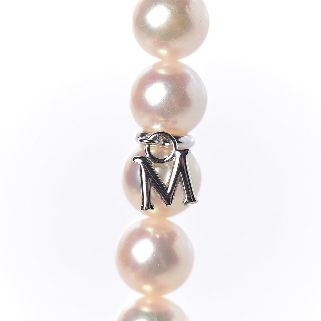 14K White Gold Akoya Pearl 6.5-7mm Strand Necklace 42