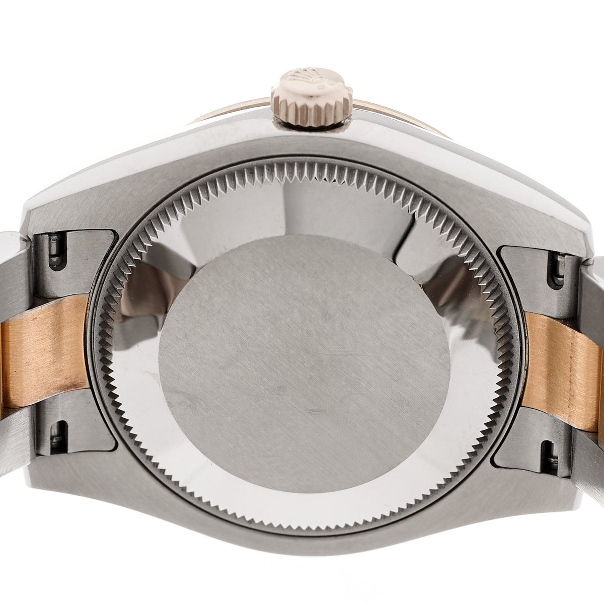 Stainless Steel 18K Everose Gold Diamond 31mm Oyster Perpetual Datejust Watch Chocolate Roman 178341