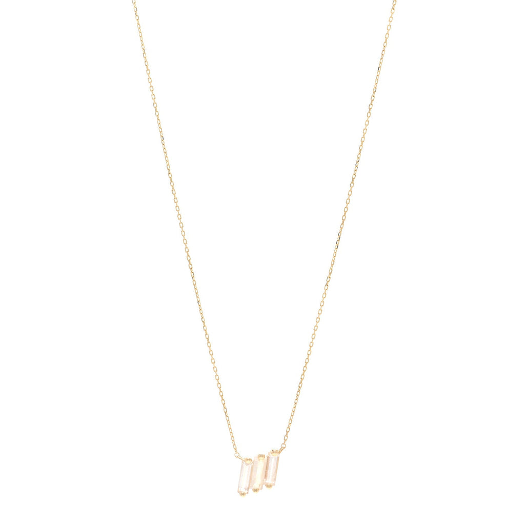 14K Rose Gold Rainbow Moonstone Amalfi Midi Pendant Necklace
