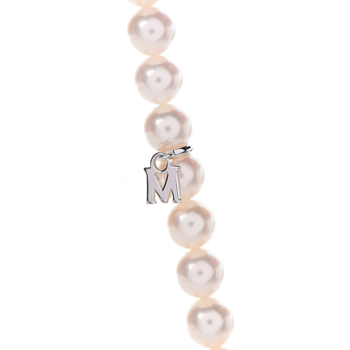 14K White Gold 6-6.5mm Akoya Pearl Strand Necklace 28