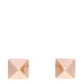 14K Rose Gold Pyramid Stud Earrings