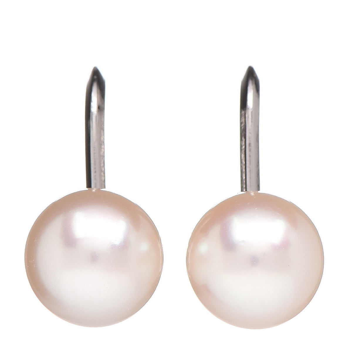 14K White Gold 7.5-8mm Akoya Pearl Earrings