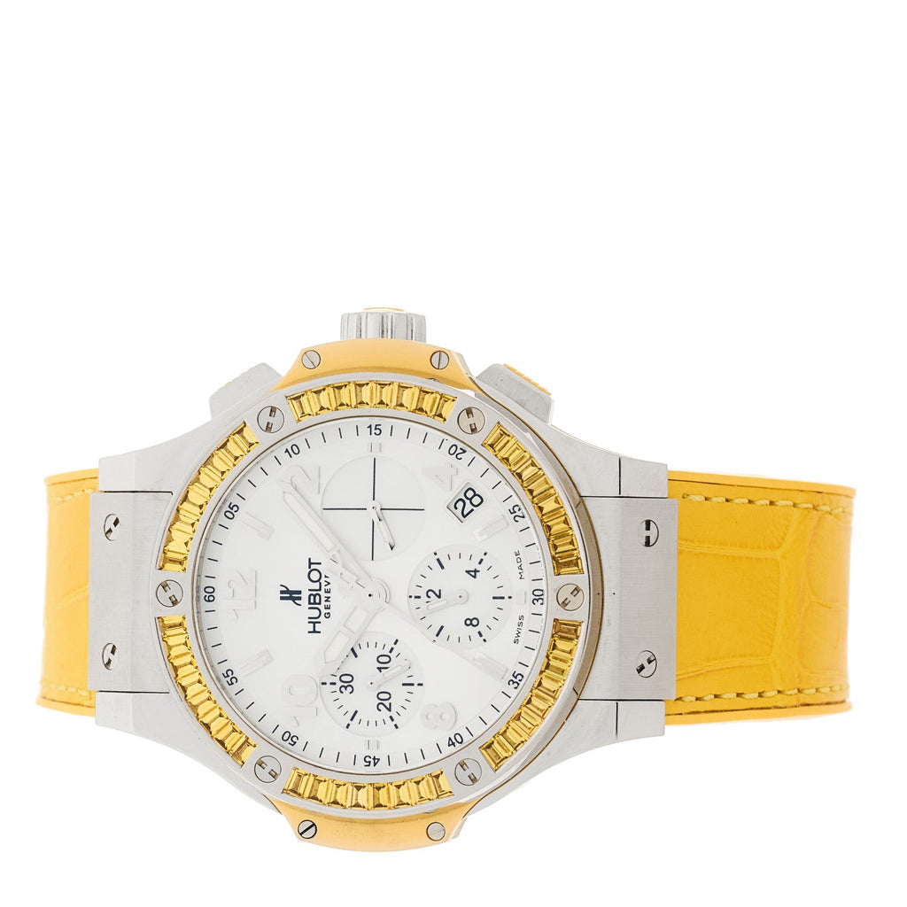 Stainless Steel Alligator Yellow Sapphire  41mm Big Bang Tutti Frutti Automatic Watch 341.SY.6010.LR.1911