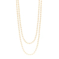 14K White Gold Akoya Cultured Pearl 6.5-7mm Double Strand Necklace