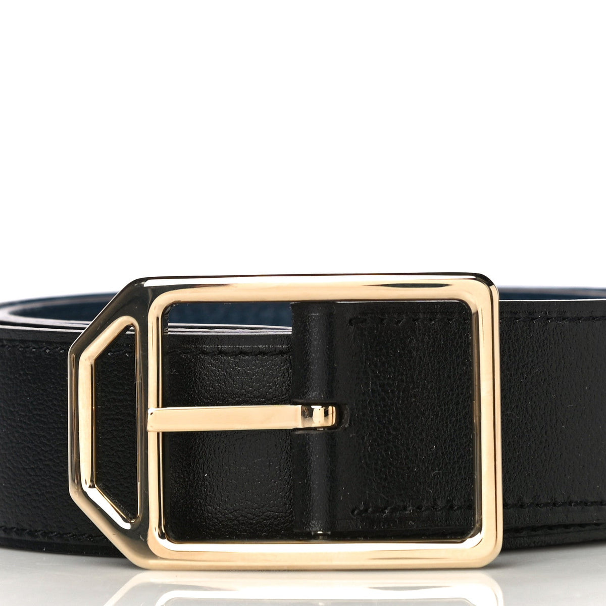 135 Togo 32mm Paddock Belt 95 Black Blue de Prusse
