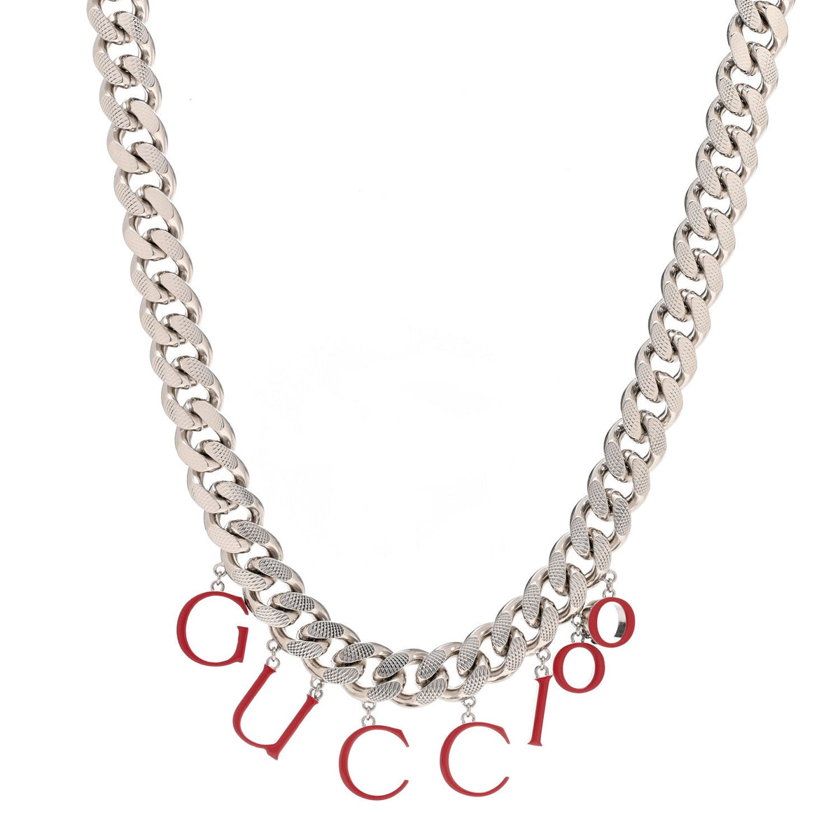 100 Script Choker Necklace Red