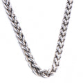 14K Gold Sterling Silver Wheat Chain Necklace