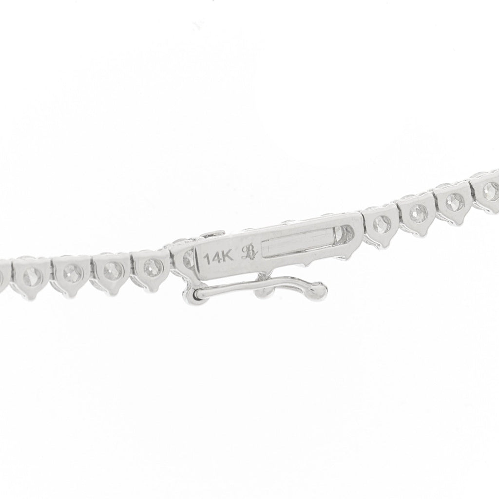 14K White Gold Diamond 13.20ctw Riviera Necklace