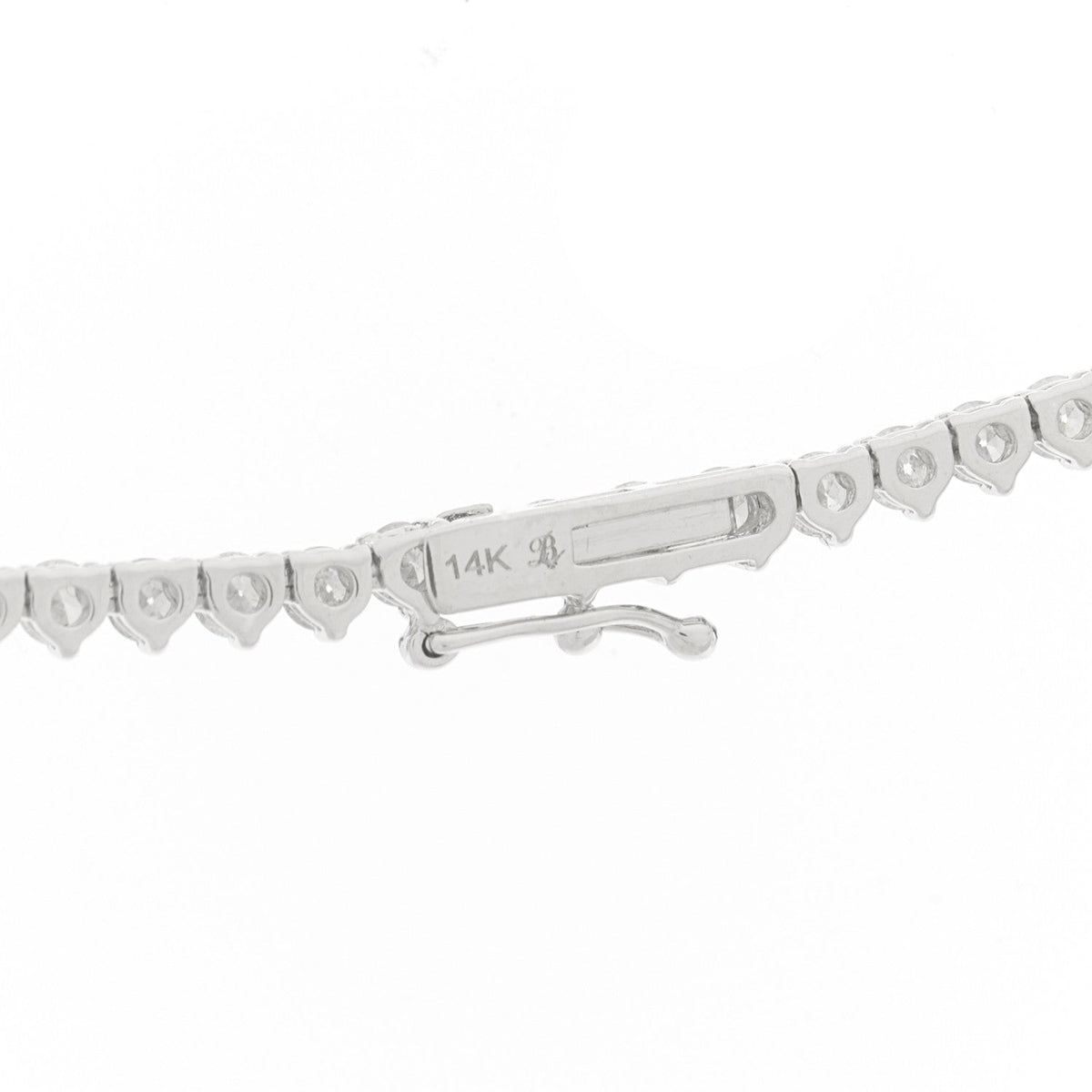 14K White Gold Diamond 13.20ctw Riviera Necklace
