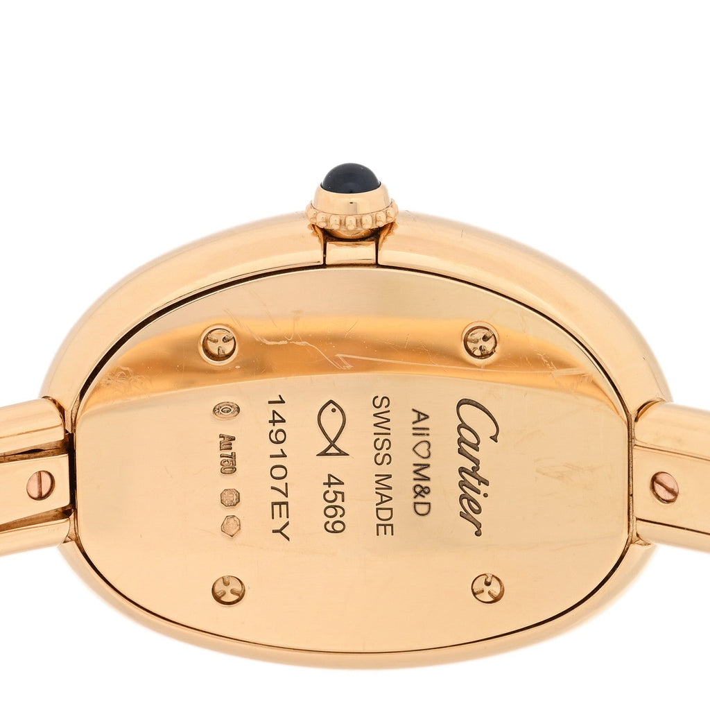 18K Yellow Gold 23mm Baignoire Quartz Watch