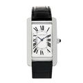 Stainless Steel Alligator 27mm Tank Americaine Automatic Watch Black