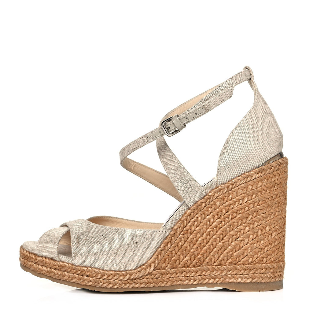 120 Wedge Sandals 37.5 Nude