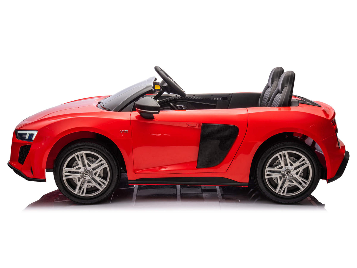 24V Audi R8 Spyder 2 Seater Ride on Car for Kids - Red