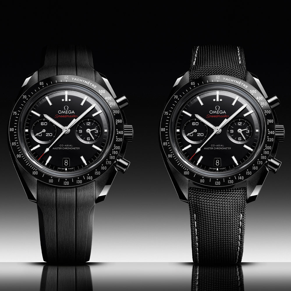 Speedmaster Dark Side of the Moon Black Ceramic 44.25mm - Black on Fabric Strap